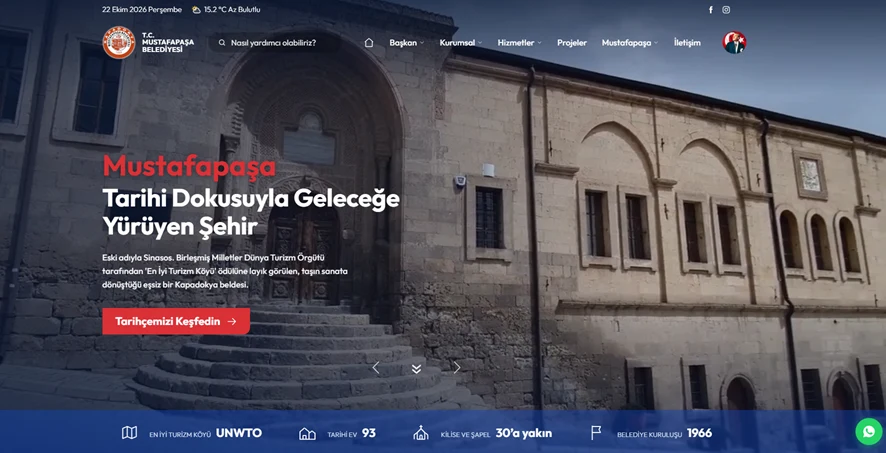Belediyemizin Web Sitesi Yenilendi!